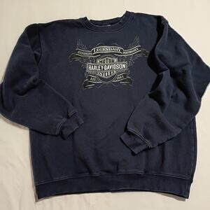 VTG Harley-Davidson Motor Cycles Large Sweatshirt MADE IN THE USA Crew Neck
